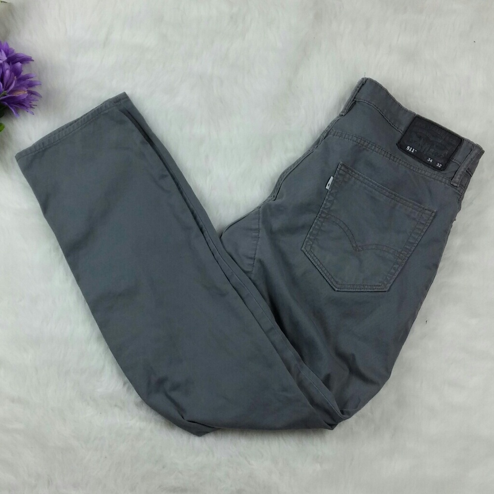 Levi's gray skinny jeans mens